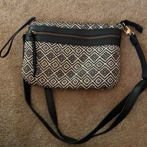 Black & White Design Shoulder Bag Purse